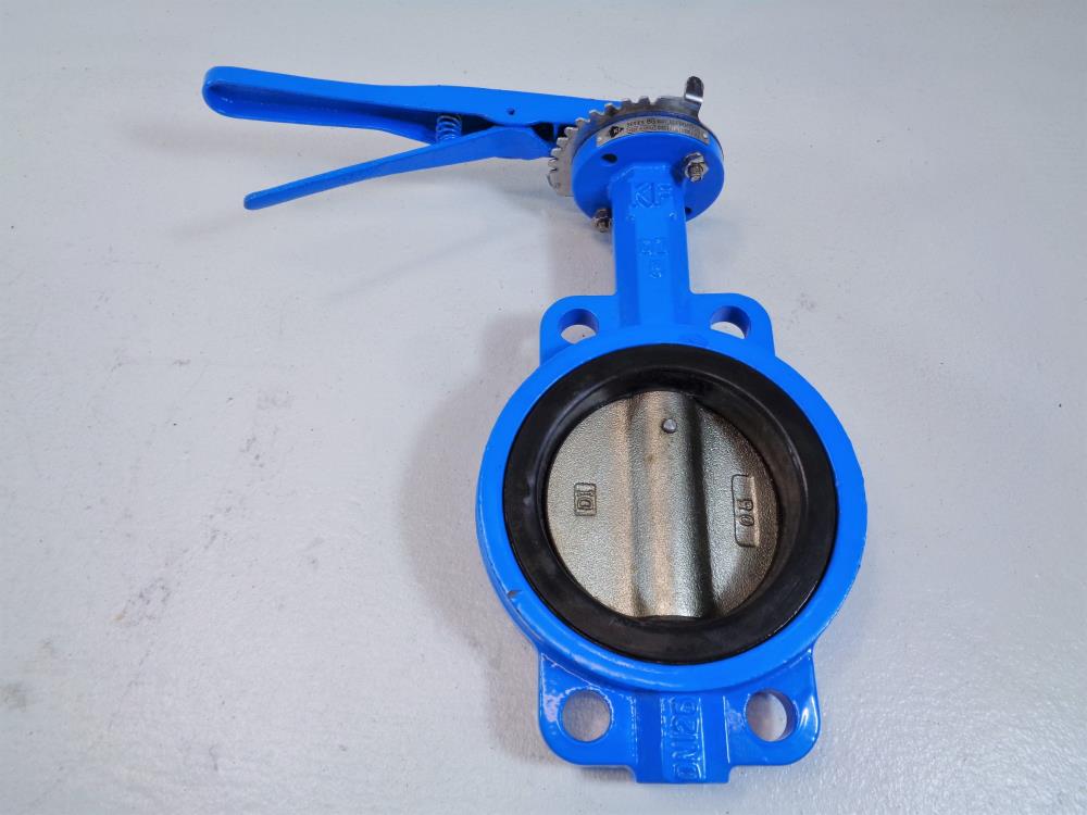 KF 5" Wafer Butterfly Valve, Series BG, A536 Ductile Iron Body and Disc